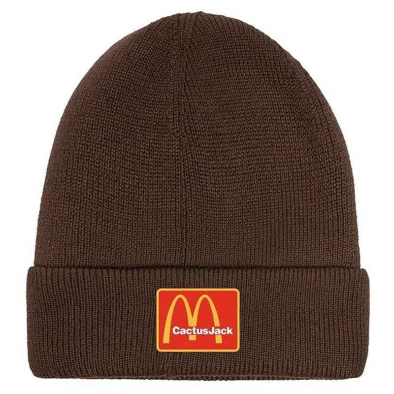 New trend I like it. Bini cotton embroidery winter knitted hat Sklies coffee hat skiing X2502121