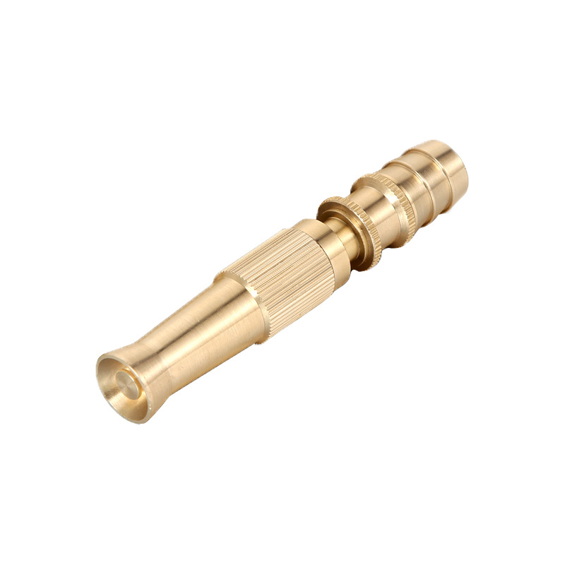 Heavy Duty Brass Water Gun with Adjustable Streams - Perfect Tool for Thorough Outdoor Cleanup and Filtration System Use