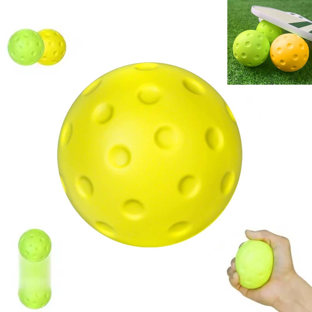 4Pcs Quiet Foam Pickleball balls Perfect for Indoor & Outdoor Practice & Training PU Foam Material for Reduced Noise
