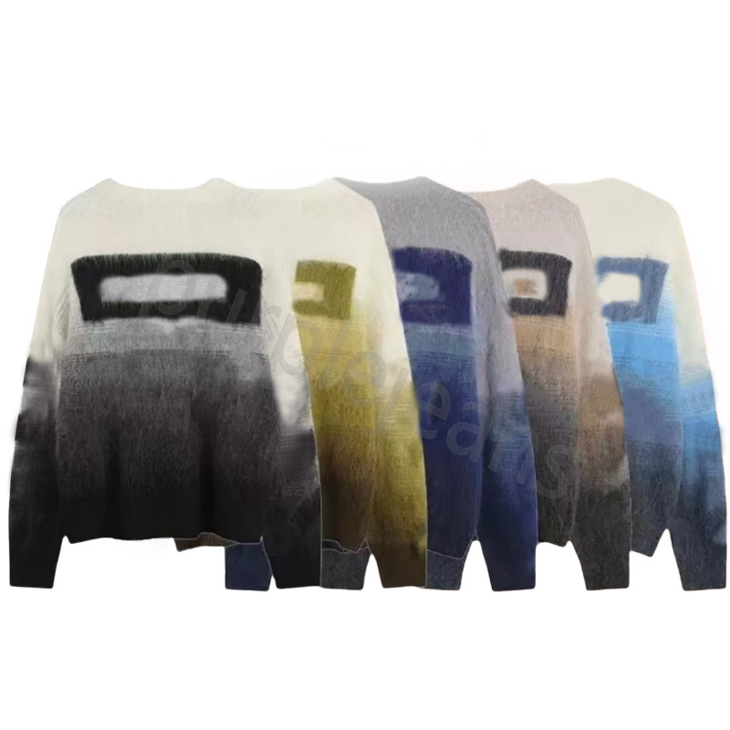 Designer men's sweater sweater round neck knitted cotton cardigan fashion knitted women sweaters mohair fashion clothing edition tags casual arrow pattern coat
