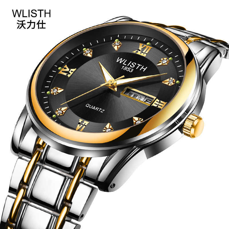Watch mens watch waterproof mens watch steel band Watch double calendar quartz watch fashion watch W250212