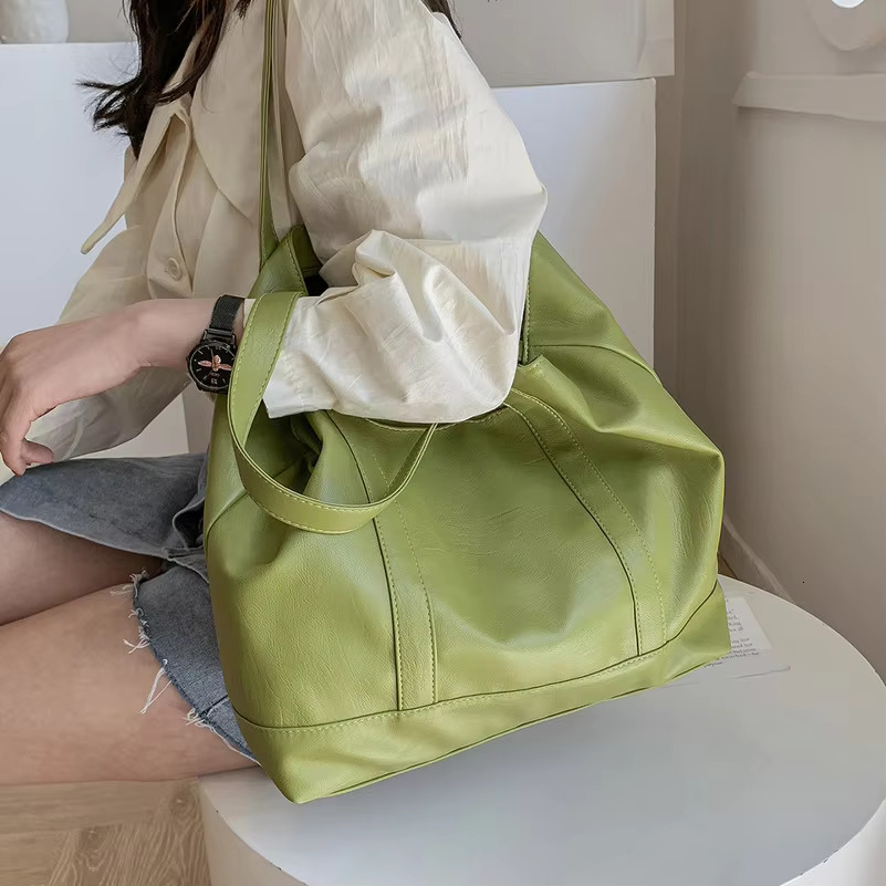Simple Large Capacity Handbag Fashion Female Summer New Trendy High-Quality Western Style Shoulder Bag Net Red Tote Bags