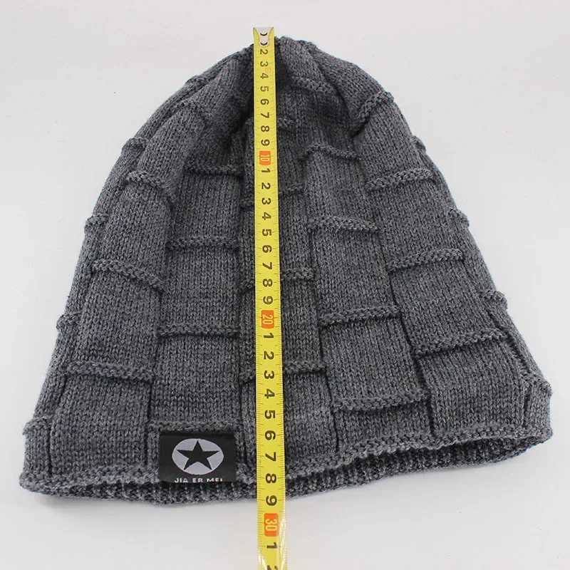 New unisex Beanie hat knitted wool warm winter thick soft elastic mens and fashionable Sklies X250212