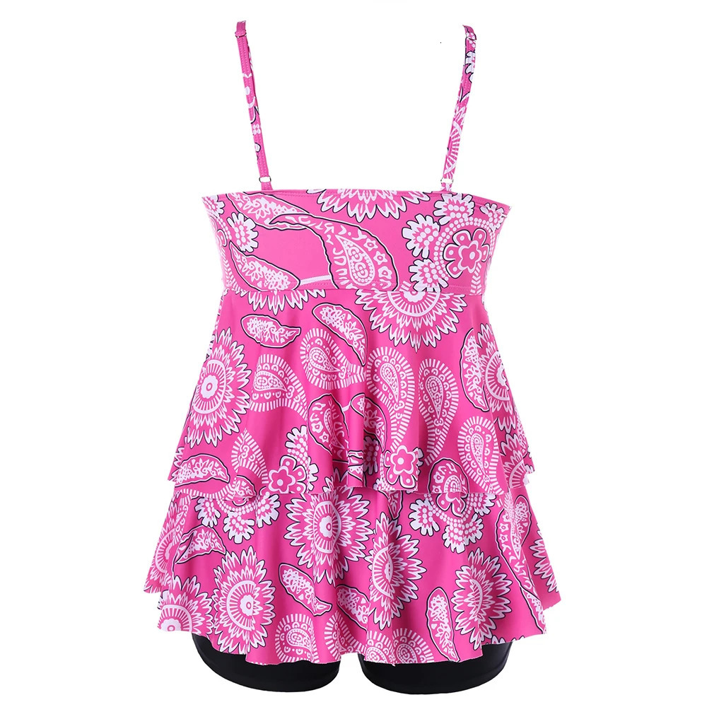 3XL 4XL 5XL Plus twopiece womens swimsuit 2024 summer Korean fashion vacation beach high waisted suit 250211Z