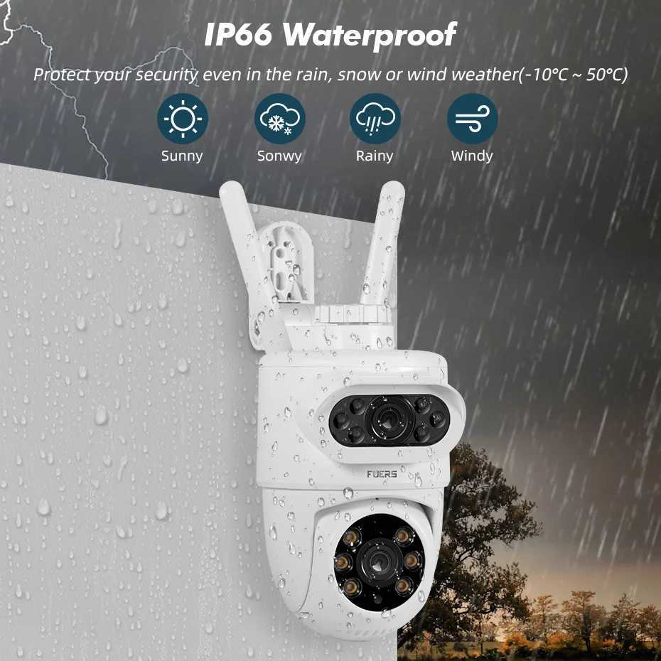 FUERS 5K 10MP Dual Lens IP Camera Tuya Smart He Security Auto Tracking Wireless Al WIFI CCTV Surveillance Outdoor Camera Z250212