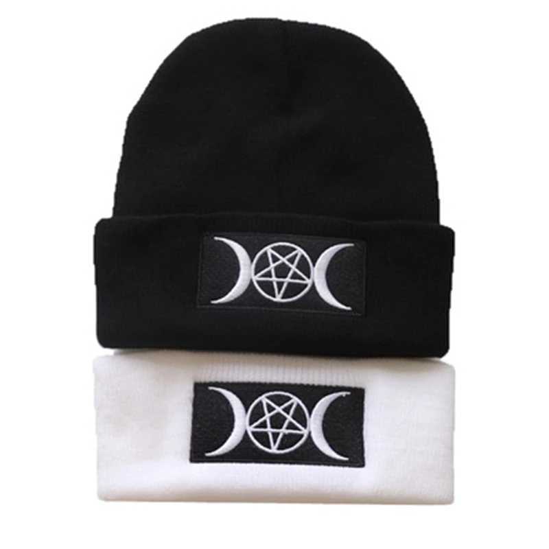 Newest Gothic Beanies 100% Cotton Cartoons Warm Winter ski Warm Knitted Hat Sklies Beanie Unisex fashion outdoor Casual hats X250212