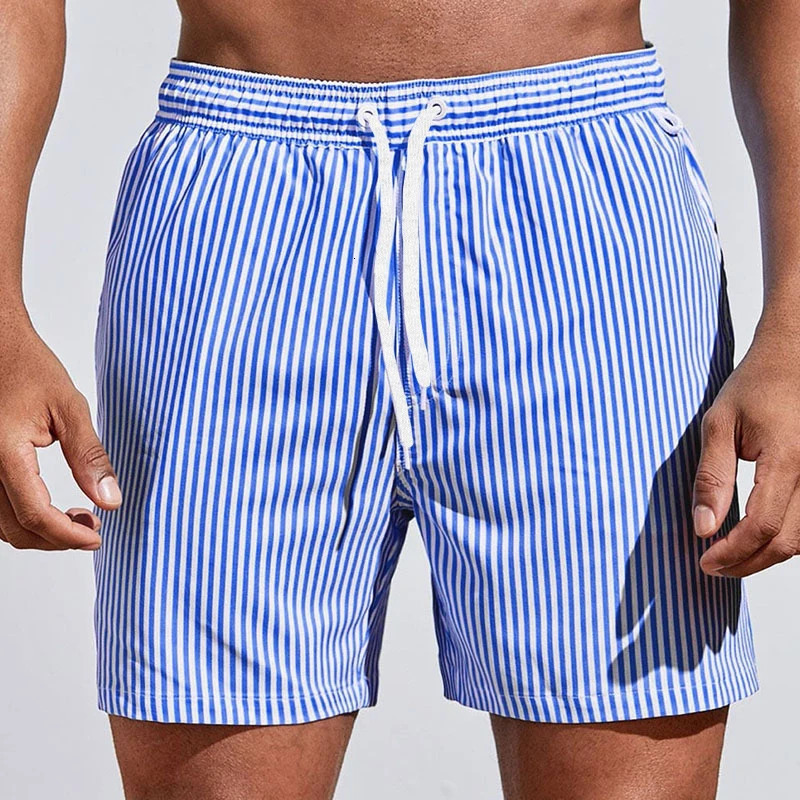 2024 MENS 3D PRINTED SHORTS SWIM DRAWSTRING ELASTIC WAIST N QUICK DRYING SPORTS BEACH STYLE y250211