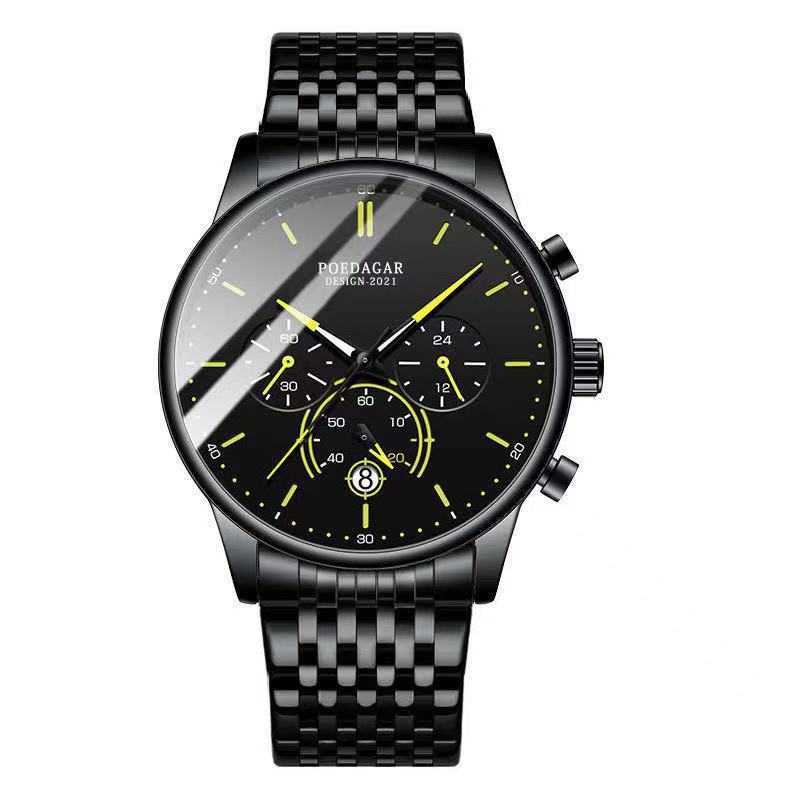 New tiktok new multi function mens watch male student Korean version of ultra thin fashion quartz sound W250212