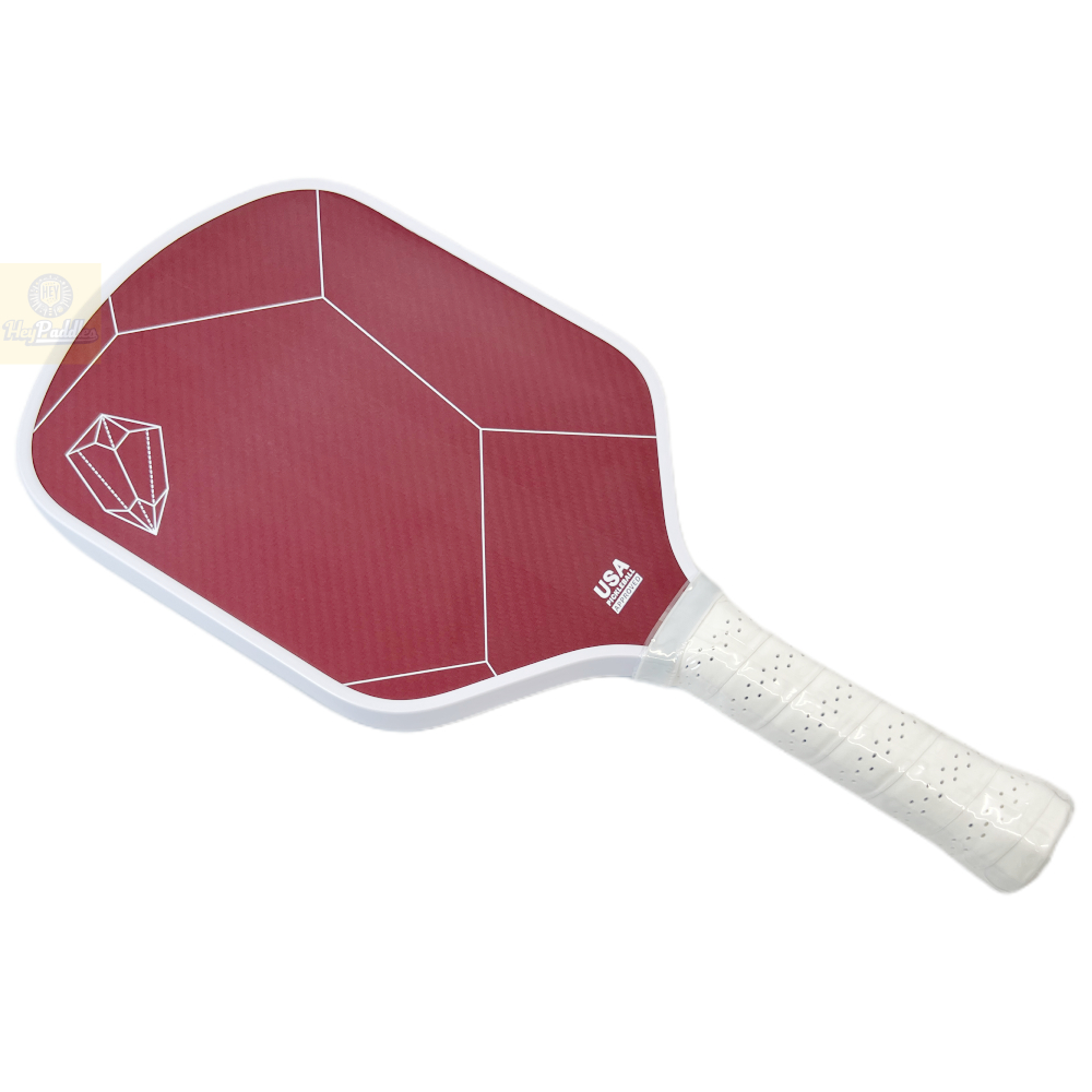 Red Kevlar 16mm Thermoformed Pickleball Paddle Classic Hybrid Cross Weave Shape Paddles Provides Advanced Power for Beginners
