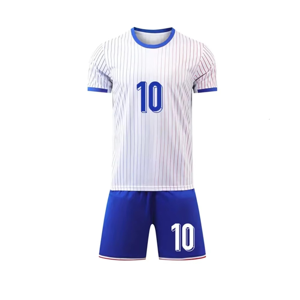 Adult Children's Clothing Set Football Sport Uniforms Boy Girl French Fans Jersey Training Wear Games Kits Leisure Shirt