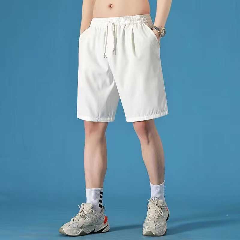 Chao Lun fabric quick drying pants ice silk mens summer sports five point pants mens summer outdoor wear casual loose mens shorts W250212