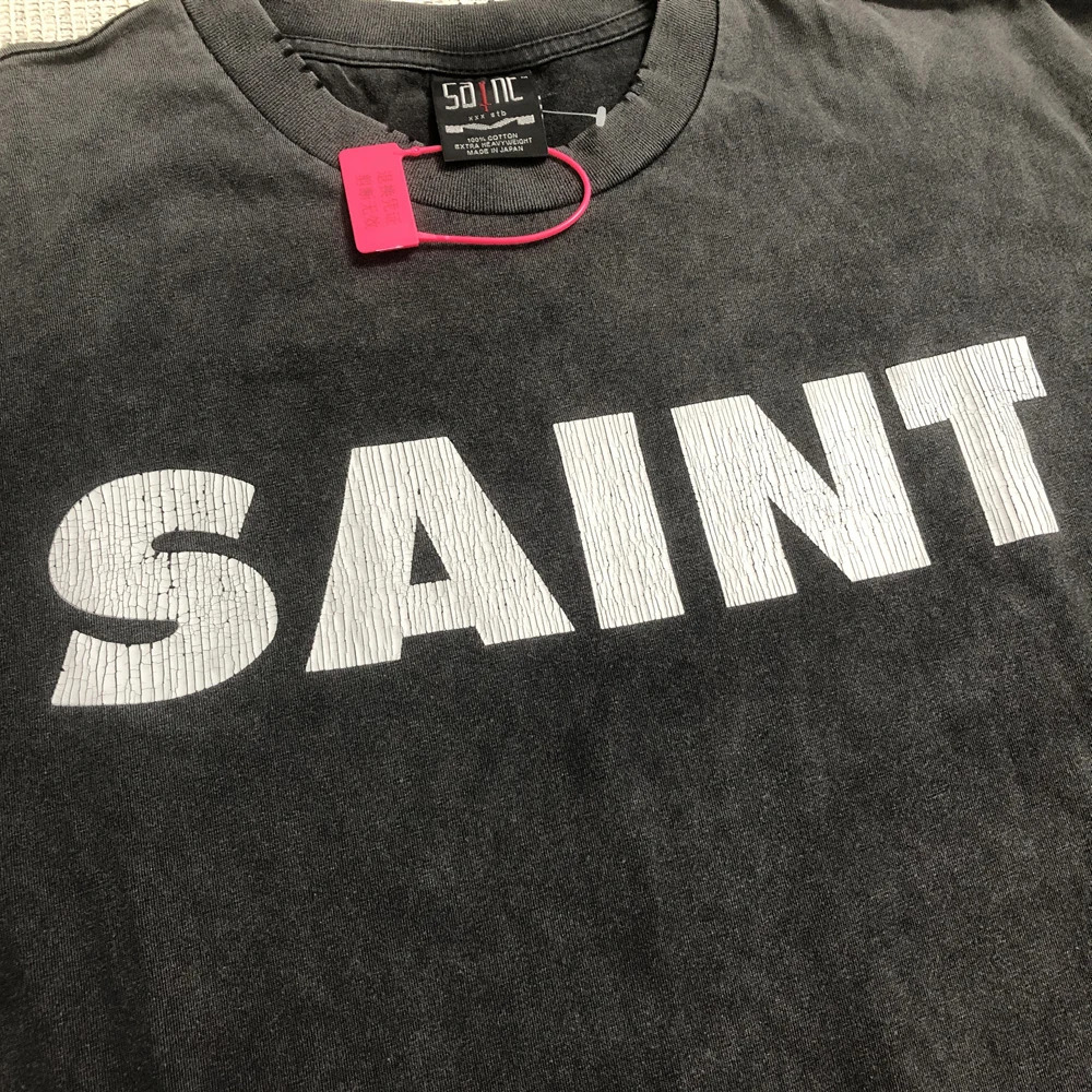 SAINT OF MICHAEL Quality Streetwear Vintage Long Sleeves Tee Casual Loose Oversize 100Cotton Tops T Shirt For Men Unisex 250113