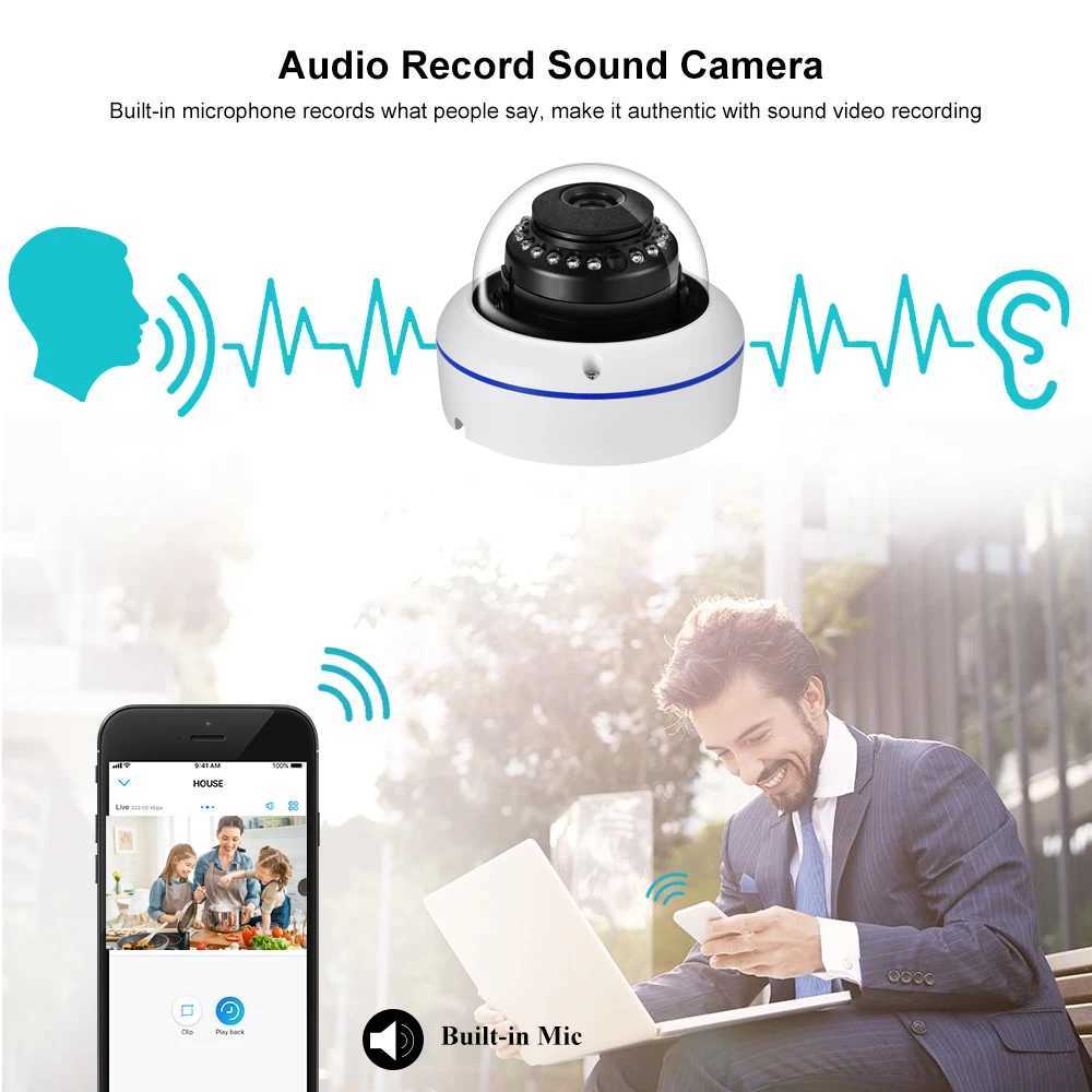 Gadinan 5MP Wifi IP Camera De Metal P Wireless Outdoor Video Surveillance Security CCTV Al rt SD Card Slot iCSee APP Z250212