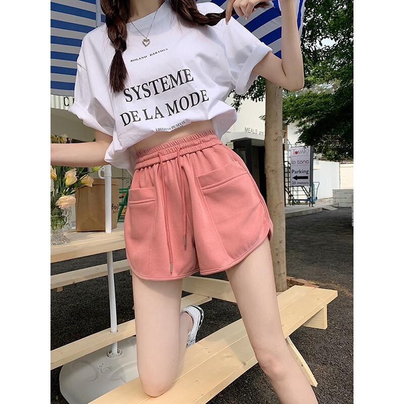 Large Size Wide Leg Casual Shorts For Women's Summer Fashion Korean Version Loose Fit Slim Fit High Waist Sexy Beach Pants Pajamas
