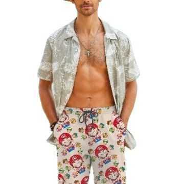 Summer Wal Mart Beach Pants Mens Fashion Digital Printing Quick drying Shorts Couples Beach Vacation Casual Pants W250212