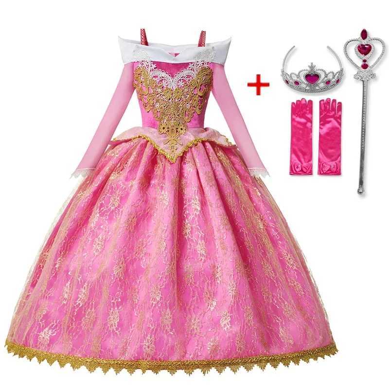 Sleeping Beau Cosplay Costume Girl Princess Luxury Dress Halloween Costume for Kids Birthday Par Ball Gown Dresses VestidosXJ250117
