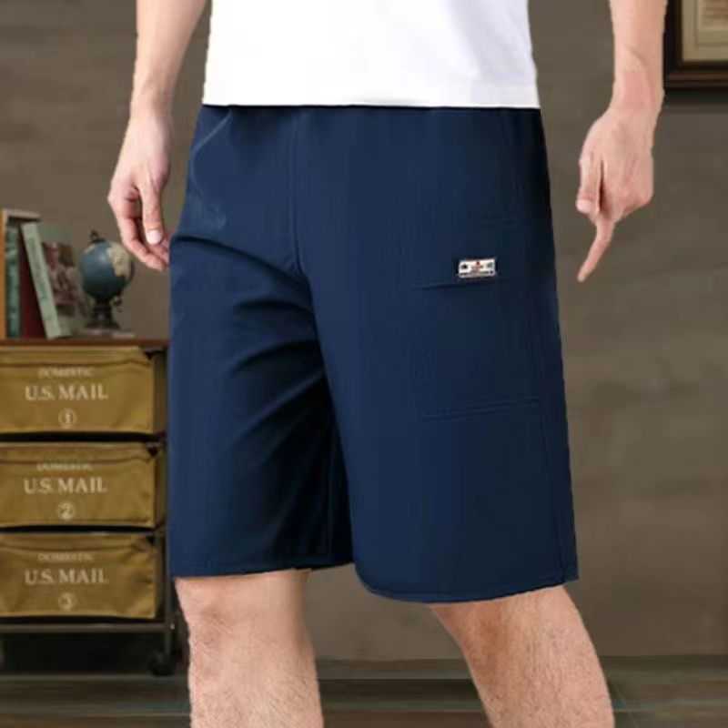 Mens shorts thin design elderly pants elderly five quarter pants for wearing outside big shorts for dad casual shorts for middle-aged wear W250212