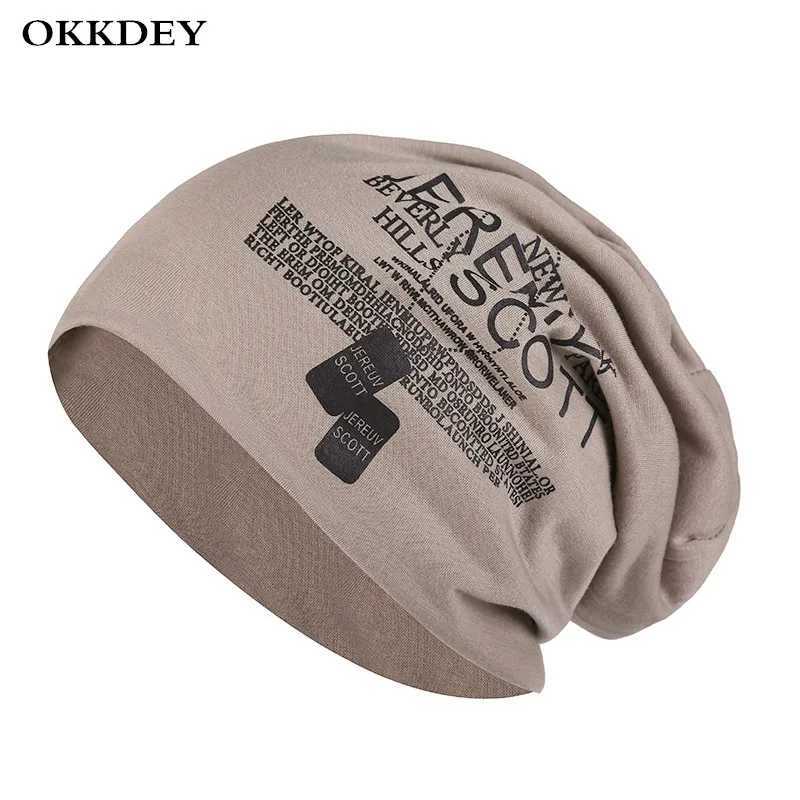 OKKDEY Hats for Men Sklcap Men Beanie Hat Unisex Warm Ladies Autumn Winter Caps Outdoor Fashion Hip-hop Beanie Cap For Men X250212