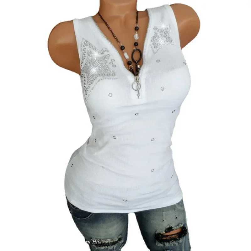Fashion Harajuku Sexy Tank Top Woman Clothes Casual T Shirt Women Clothing Camis Summer T-Shirt Ladies Tees Streetwear VintageXJ250212