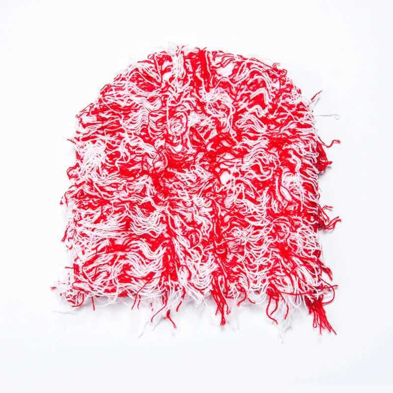 Distressed Beanie Winter Warm Ski Knit Hats For Wen Men Fuzzy Y2k Beanies Street X250212