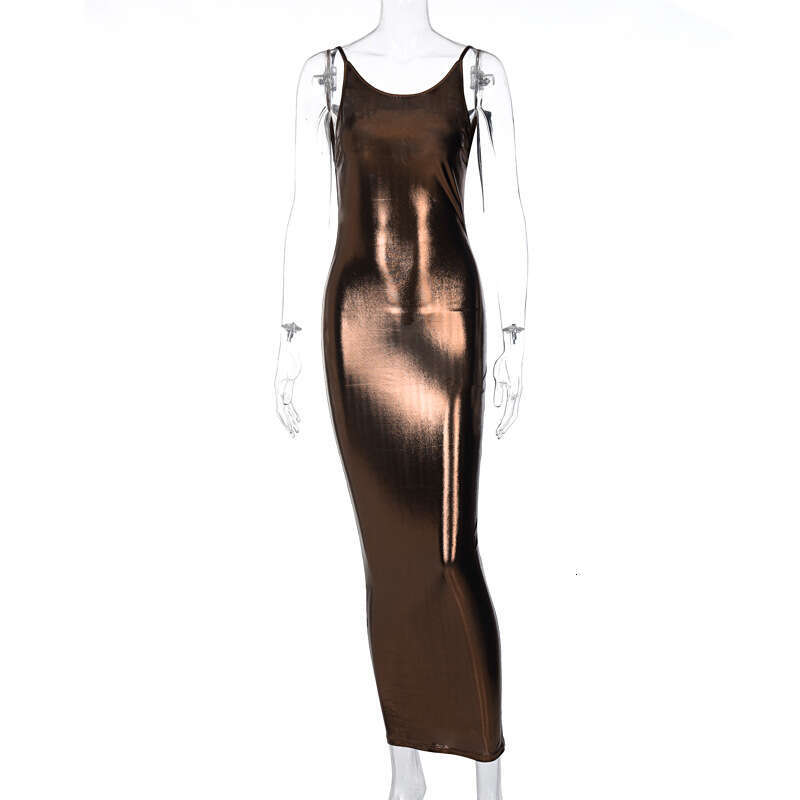 French hot selg summer sexy backless suspender colorful dress women's fashion wholesale 2025 new temperament chic elegant clothing