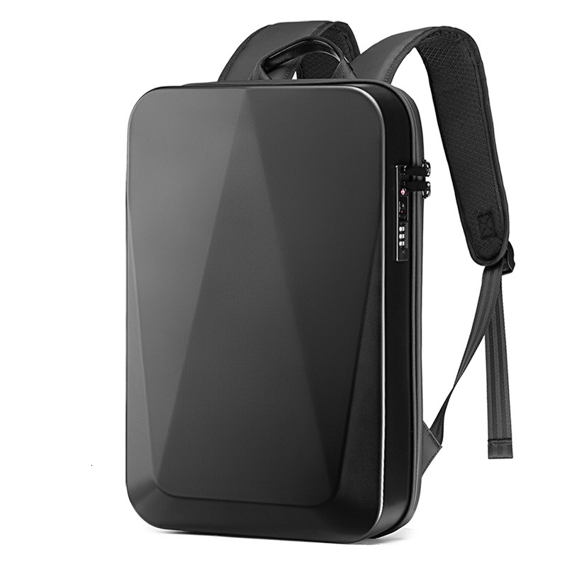 Fashion Hard Shell Anti-Thief Backpack Waterproof Man Backpacks Business Travel Bag Laptop Bag With TSA Password USB Charging