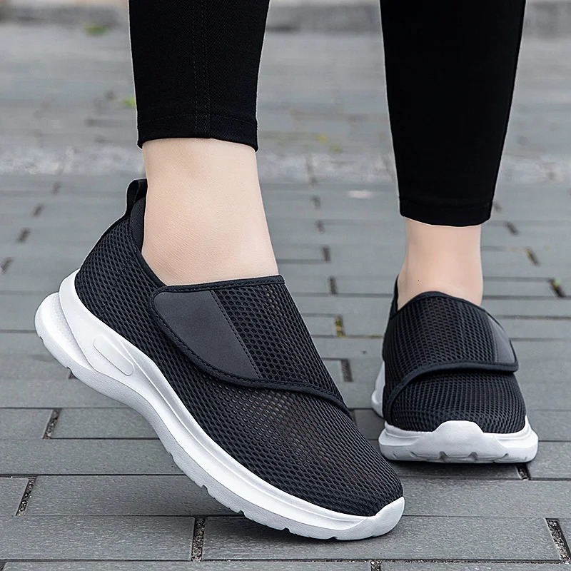 Women Orthopedics Wide Feet Swollen Walking Casual Shoes Unisex Thumb Eversion Adjusting Soft Comfortable Diabetic Man Shoes 250208