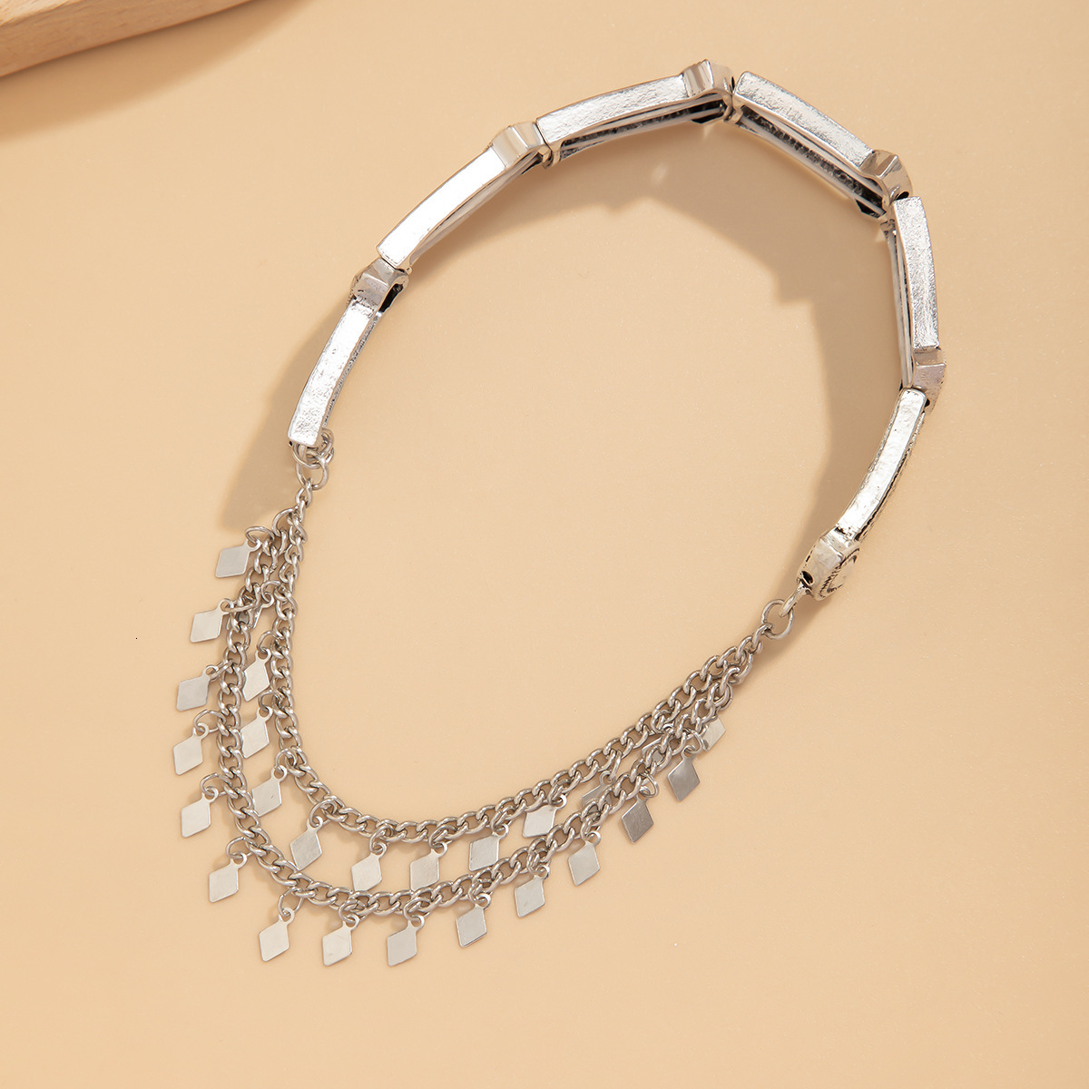 Woman fashion Punk style jewelry designer bracelet ethnic with adjustable opening joint arm chain