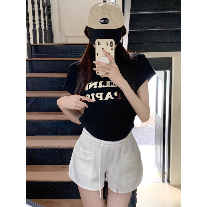 Large Size Wide Leg Casual Shorts For Women's Summer Fashion Korean Version Loose Fit Slim Fit High Waist Sexy Beach Pants Pajamas