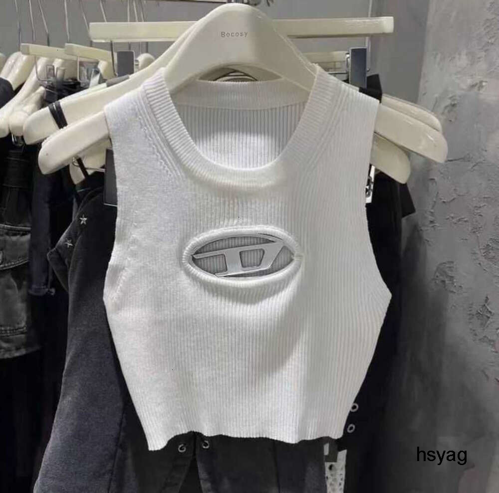 Brand Tank Top Designer Womens T Shirts Crop Y2k Tops Letter Print Tshirt O Neck Short Sleeve Tees Women Clothes Solid Baic Blue Hck9115