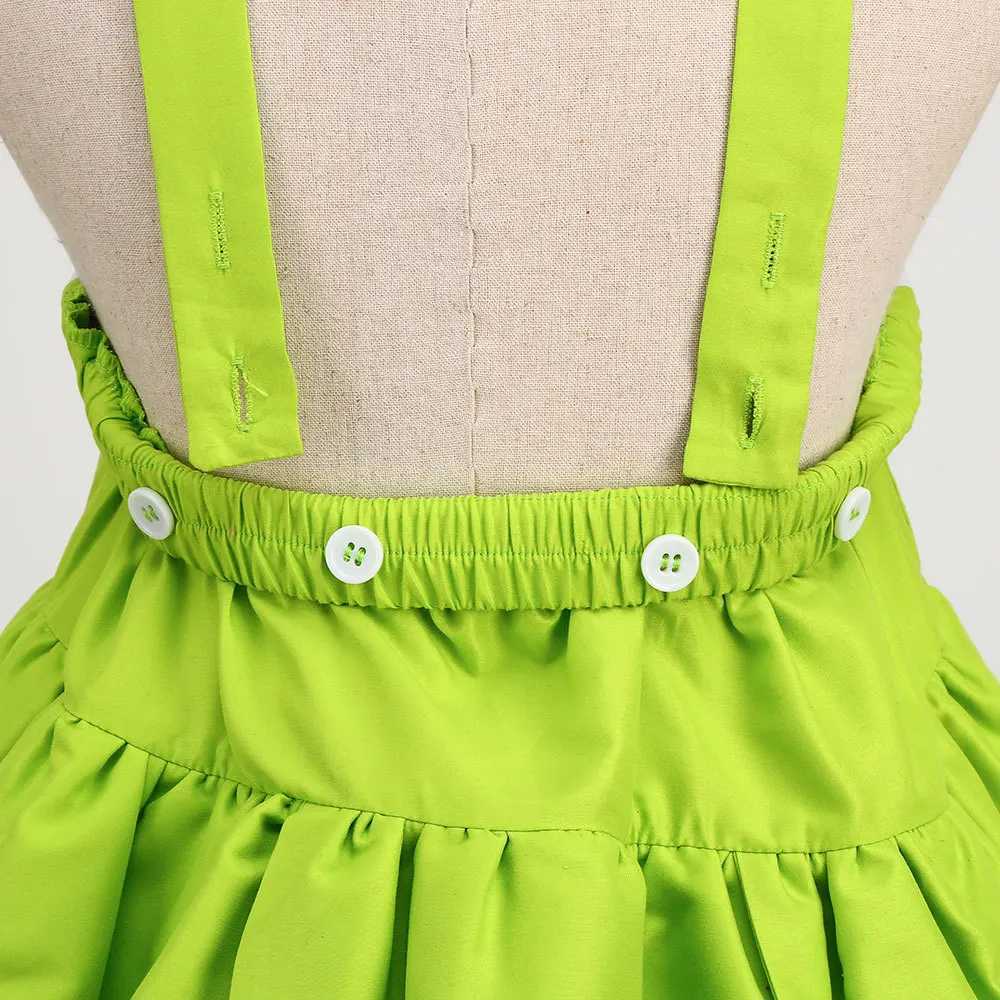 Baby Girl Tinker Bell Green Fairy Dress Kids Kindergarten Stage Performance Outfits Children Luxury Elf Cosplay Costume GiftXJ250117