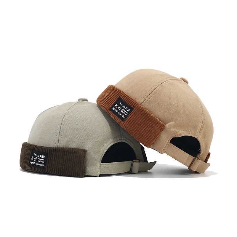 Bocca Beanie hat Visor free Docker brushless hat mens coral hat Wen Y2K retro streetwear winter and autumn hats X250212