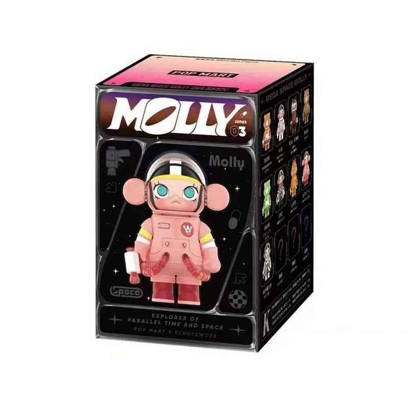 Bubble Mart Collection Jasmine Blind Box Mega Space Molly 100% Anniversary Series Third Generation Ornament HandmadeXJ250212