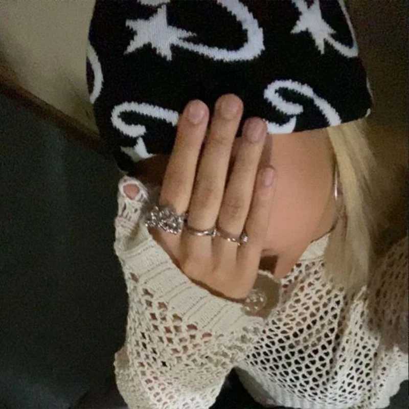 Couple Knitted Caps Hip-hop Trendy Beanie Hat 2024 Letter Jacquard Wen M Winter Hot Girl Warm Knitted Hat Wool Balaclava X250212