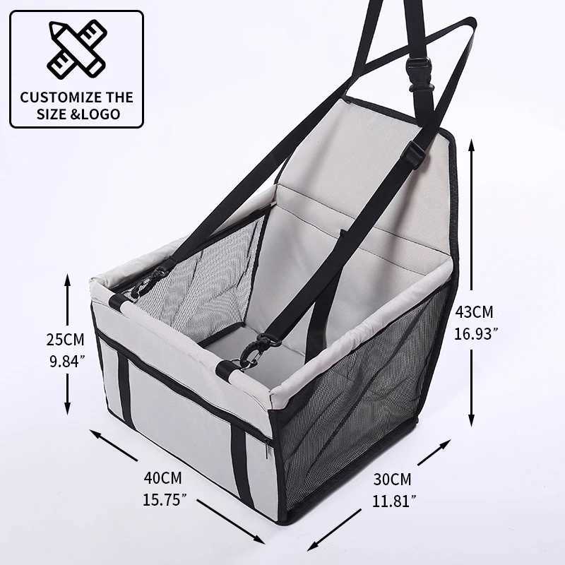 Travel Dog Car Seat Cover Folding Hammock Pet Carriers Bag Carrying For Cats Dogs transportin perro autostoel hond 250205