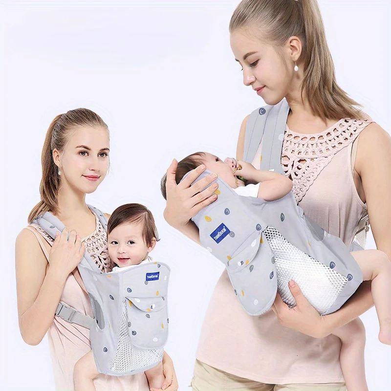 Kangaroo Shoulder Strap for Infants born Wrap Sling Ergonomic Cute Bite Towel Kid Breathable Front Facing Baby 250211