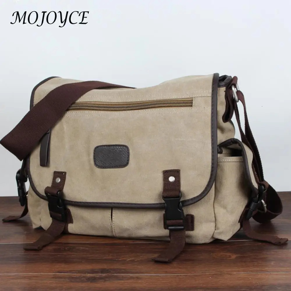 Vintage Laptop Shoulder Bag Multi Pockets Satchel Handbags Water Resistant 14 Inch Laptop Pouch Adjustable Strap for School Work 250207
