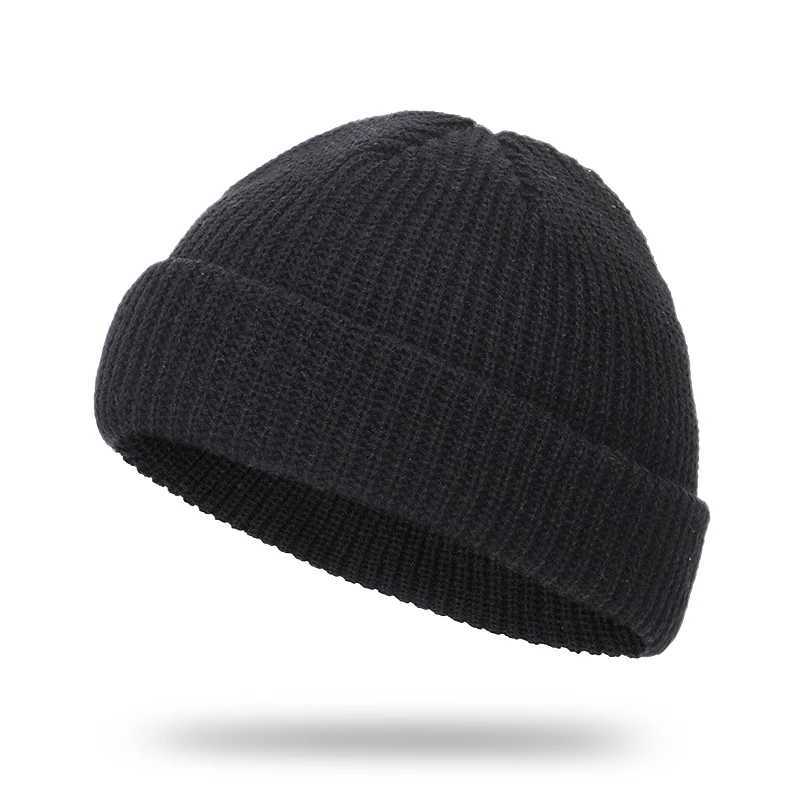 New Beanie Knitted Hat Sklcap Clerk Solid Winter Warm Soft Bag Melon Hat Sklies Beanies Elastic Hip Hop Hat Casual Hat X250212