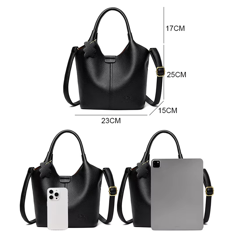 Brand High Quality Soft Leather Large Capacity Top-Handle Bags Female Handbags Women Shoulder Crossbody Totes Messanger Bag Sac