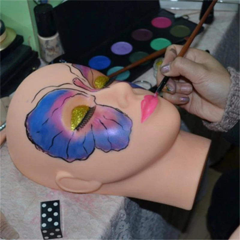 Mannequin Heads Eyelash Extensions Head Practice Closed Eyes Mannequin Head Massage Makeup Eyelash Extension Practice Model 250214