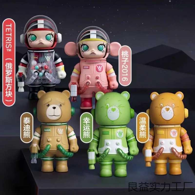 Bubble Mart Collection Jasmine Blind Box Mega Space Molly 100% Anniversary Series Third Generation Ornament HandmadeXJ250212