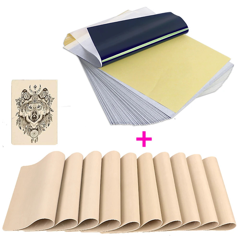 Tattoo Skin Practice 5pcs and 10pcs Transfer Paper Double Sided Microblading anent Makeup Silicone for Beginner And Artists 250207