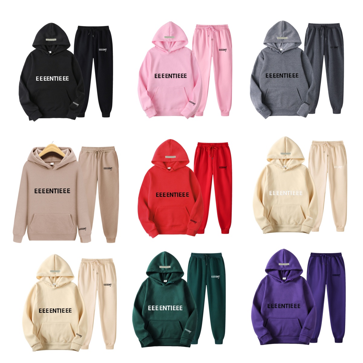 Mens Tracksuit hoodie Set women Designer hoodies long sleeve hoody pullover with pants tech fleece Tracksuits asian size