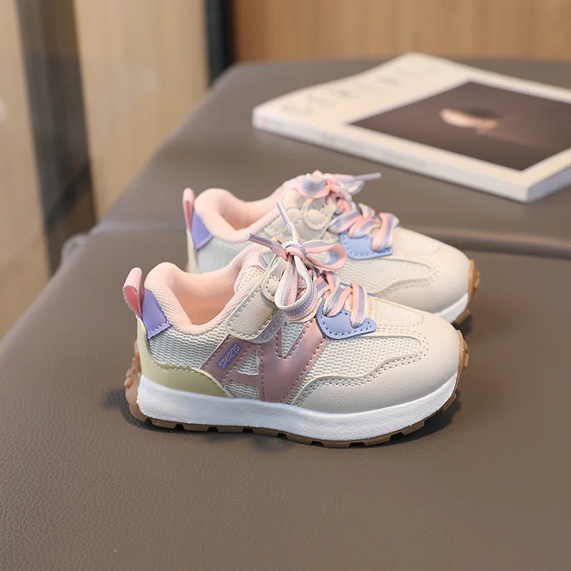 Spring Autumn Kids Sneakers Boys Girls Sport Shoes Fashion Mesh Breathable Casual Toddler Running 250211z