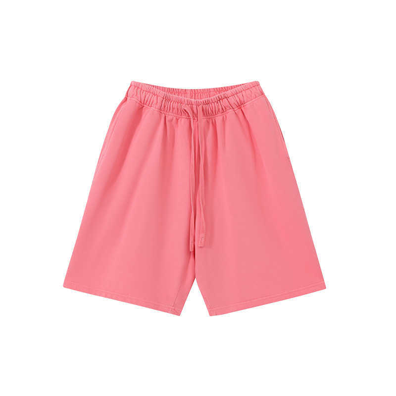 2025 Summer Washed Outdated Whitening Loose Trendy Brand Seven Cent Cotton Mens Sports and Leisure Shorts W250212