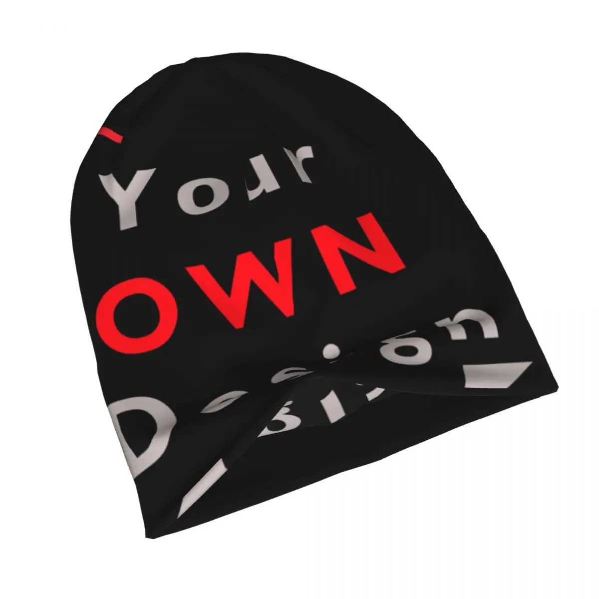 DIY Sklies Beanies Caps Your Own Design White Thin Hat Warm Winter Bonnet Hats Men Wens Street Ski Cap X250212