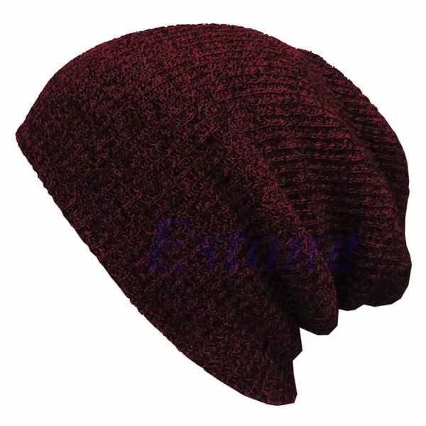 Unisex Knit Baggy Beanie Winter Hat Outdoor Skiing Slouchy Chic Knitted Cap winter hats for wen hats for men X250212