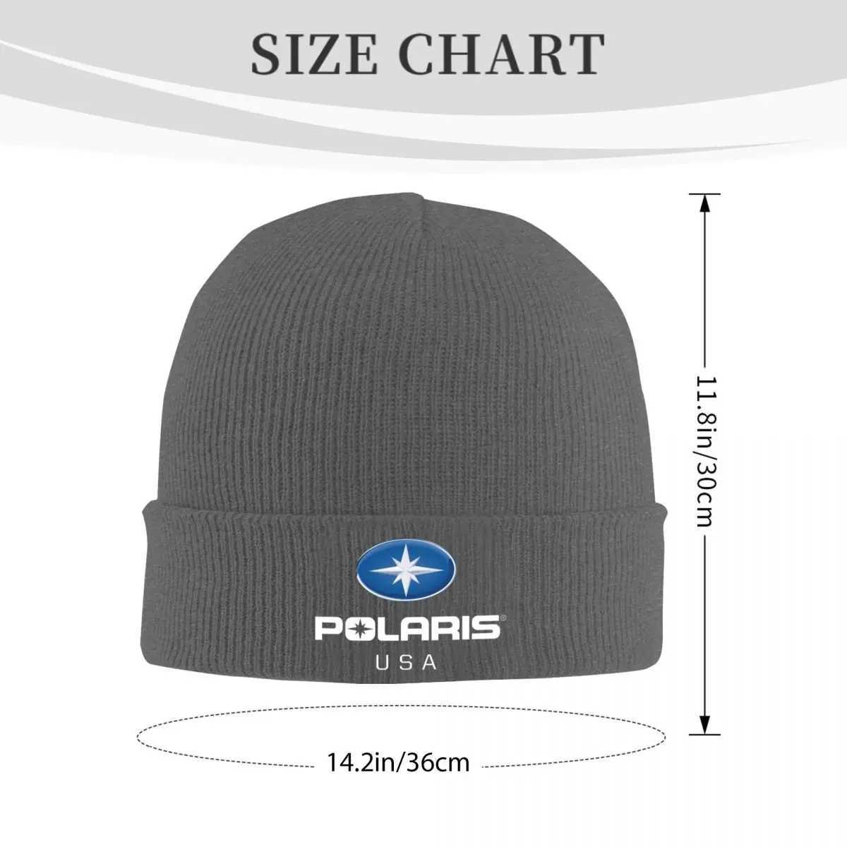 Polaris Warm Knitted Cap Hip Hop Bonnet Hat Autumn Winter Outdoor Beanies Hats for Men Wen Adt X250212