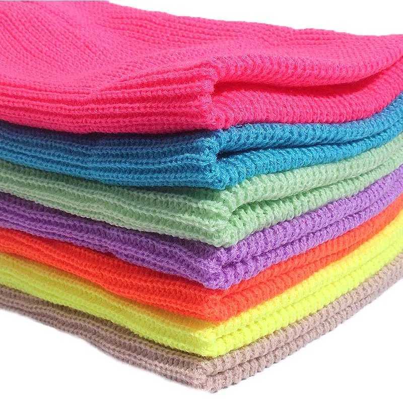 New Beanie Knitted Hat Sklcap Clerk Solid Winter Warm Soft Bag Melon Hat Sklies Beanies Elastic Hip Hop Hat Casual Hat X250212