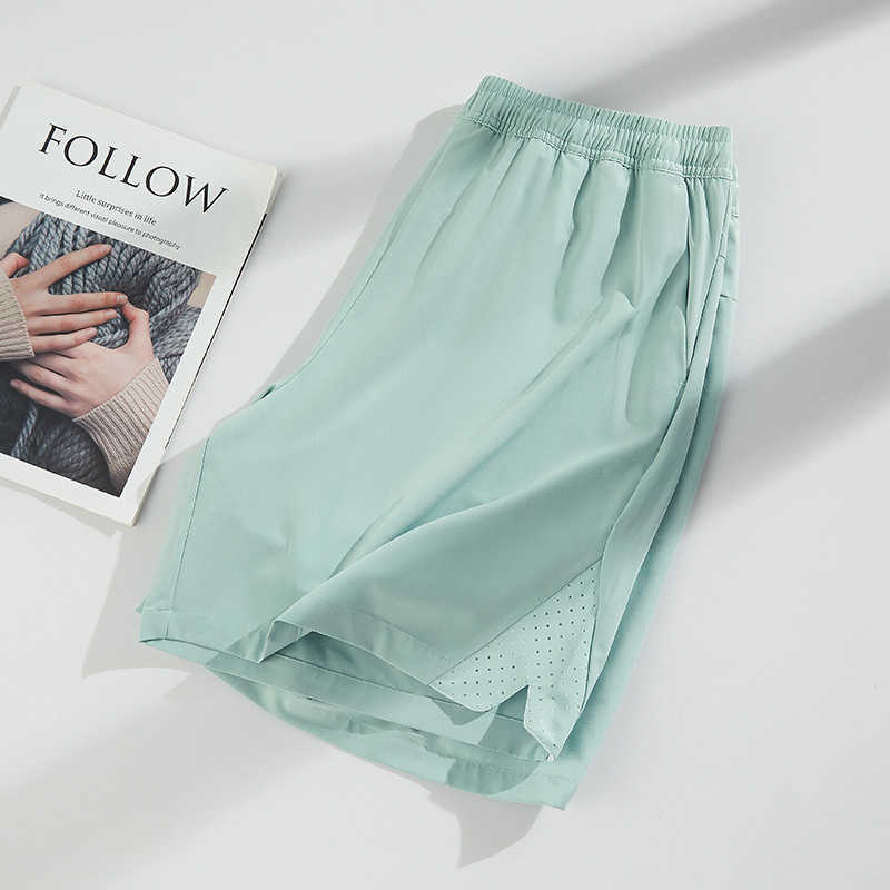 Ice silk casual pants mens summer thin stretch quick drying shorts mens short pants plus loose sports pants W250212